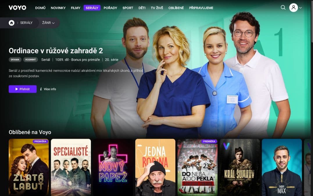 Populární seriály na voyo